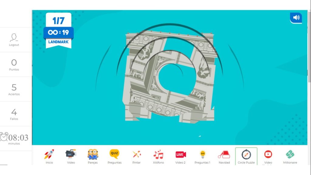 Gamificación en prevención de riesgos laborales con Concurso de TV: pregunta con imagen, cronómetro y marcador
