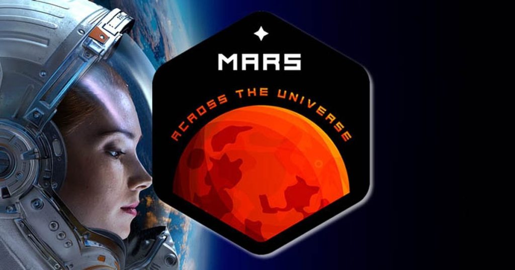 Soft skills para empresas con Misión a Marte: portada del juego de innovación con una astronauta