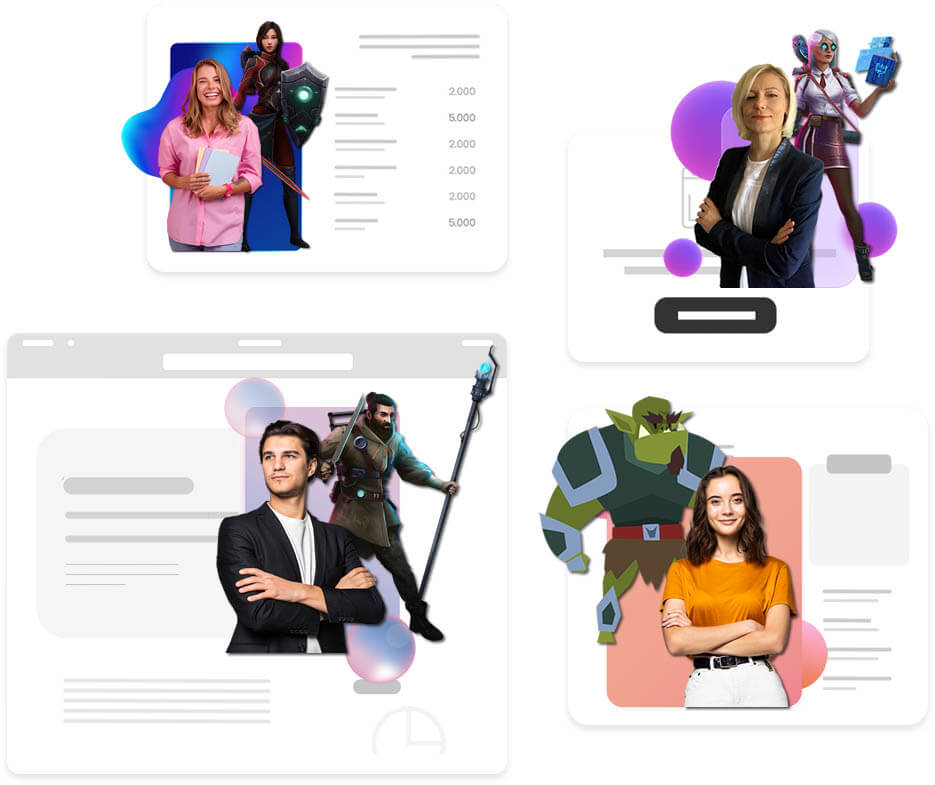 Perfiles de jugadores en la plataforma de gamificación para empresas